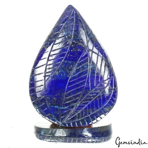 Piedra preciosa certificada tallada pera lapislázuli azul natural de 380 quilates - Imagen 1 de 6