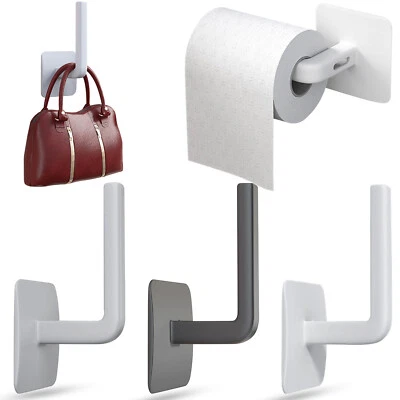 Multifunction Punch-Free Paper Towel Rack Hanging Hookup For Bathroon Kitchen - Image 1 of 4