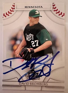 Signed 2008 Donruss Threads #71 David Bromberg Minnesota Twins - Picture 1 of 3