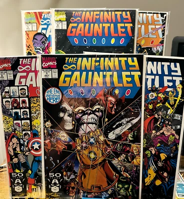 The Infinity Gauntlet #1 - #6 JUEGO COMPLETO - Grado 9.4 -.9.6 Foto 1 de 4