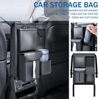 Car Seat Back Hanging Bag Multi-Pocket Bottle Bag Storage Black Organizer N4M8