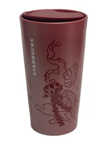 Starbucks 2023 Red Shimmer Jellyfish & Parasols Keramik Reisebecher 12 oz - Bild 1 von 7