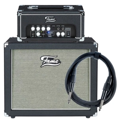 Fame 20RH + 112 cab - Transistor Topteil für E-Gitarre-Set - Bild 1 von 4