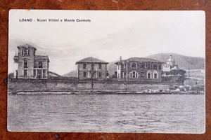 CARTOLINA LOANO SAVONA VILLINI E MONTE CARMELO - Foto 1 di 2