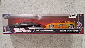 Jada 1:32 Scale Fast & Furious Dom's Dodge Charger R/T & Brian's Toyota Supra - Picture 1 of 5
