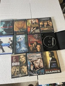 Lot 11 Leonardo Dicaprio DVD's Beach Gangs aviator lies iron catch diaries Nice - Picture 1 of 7