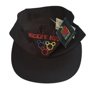 De colección Años 90 Mickey Mouse Ilimitado Disney Anillo Olímpico Estilo Sombrero Negro Talla Única Nuevo - Imagen 1 de 5