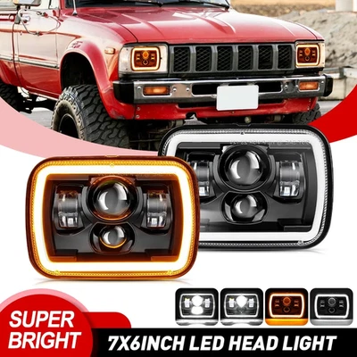 7x6 5x7 LED Scheinwerfer DRL Hi/Lo Beam mit Turn Signal für 1985-1995 Toyota MR2 - Bild 1 von 4