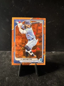 2024 Bowman Cromo Zaffiro Bo Bichette Arancione Rifrattore /25 #39 - Foto 1 di 2