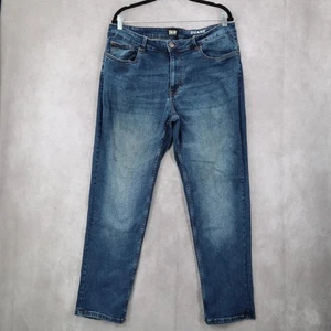 DKNY Blau Straight Fit Tapered Duane Herren Baumwolle 36X30 Denim Jeans - Bild 1 von 9