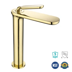 Single Handle Bathroom Vessel Sink Faucet Rv Lavatory Vanity Mixer Tap Gold - Picture 1 of 12