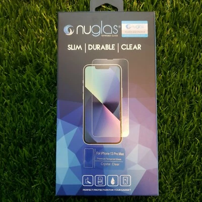 NUGLAS PREMIUM TEMPERED GLASS SCREEN PROTECTOR H9 FOR iPhone13 PRO MAX 6.7" - Image 1 of 4