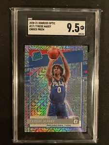 Tyrese Maxey 2020 Donruss Optic Holo Rookie Silver Mojo Prizm Choice SGC 9.5🔥 - Picture 1 of 2