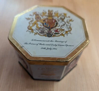 Princess Diana Royal Wedding Tin Candy Box - 1981 - Image 1 of 3