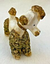 Vintage Inaro French Poodle Dog Figurine Porcelain Bisque E219
