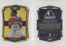 2015-16 Panini Select Premier Level Die-Cut Gold Prizm /10 Andrew Wiggins #141