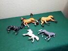 Mixed Lot of 5 Plastic Resin Horses - Mojo, Greenbrier, Batta &amp; just play, As-Is