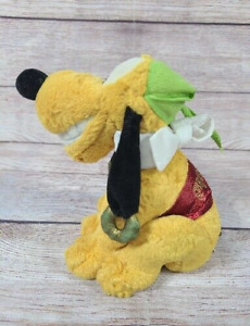 Vintage Disney Parks Pirates of the Caribbean Plush Pluto Stuffed Animal Dog 7"