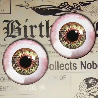 Glass Doll Eyes Realistic Taxidermy Human Eyeball 12mm Set - Image 1 of 4