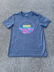 Hurley Shirt Mens S Gray Short Sleeve Pullover Casual Cotton Surf Surfer Men - Picture 1 of 8