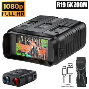 1080P Night Vision Goggles Infrared Digital 5X Zoom HD Binoculars Photo Video UK - Picture 1 of 19