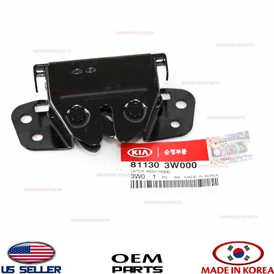 Conjunto de cierre de capó genuino ⭐OEM⭐ Kia Sportage 2011-2016 811303W000 Foto 1 de 4