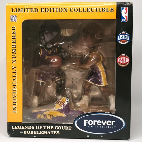 Forever Collectibles Shaq  & Malone LA Lakers Bobblehead #326/504 (2003) Rare! Cover