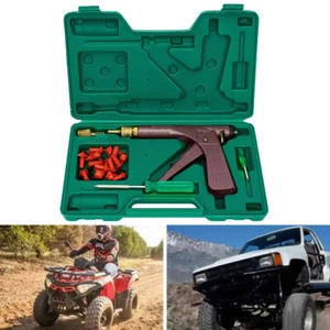 Car Wheel Vacuum Tyre Repair Tool Kit Mushroom Plug Tire Plugger Tubeless w/ Box - Picture 1 of 9
