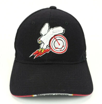 128 Air Control Squadron Adult  Baseball Hat Black Brochure Eagle Size 7 3/8 - Image 1 of 4