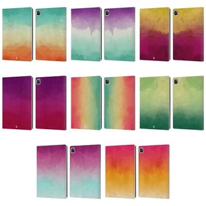 HEAD CASE DESIGNS COLOUR OMBRE LEATHER BOOK CASE & WALLPAPER FOR APPLE iPAD - Picture 1 of 14