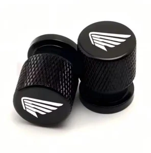 Par de tapones antipolvo accesorios válvulas metálicas para moto Honda - Imagen 1 de 3