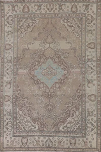 Distressed Wool Traditional Area Rug 6x10 Handmade Wool for Living Room - Picture 1 of 21