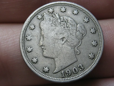 1903 Liberty Head V Nickel 5 Cent Piece- XF Details Cover