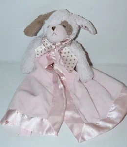 Bearington Baby Wiggles Rosa Cachorro Peluche Lovey Manta de Seguridad Perro Satinado - Imagen 1 de 8