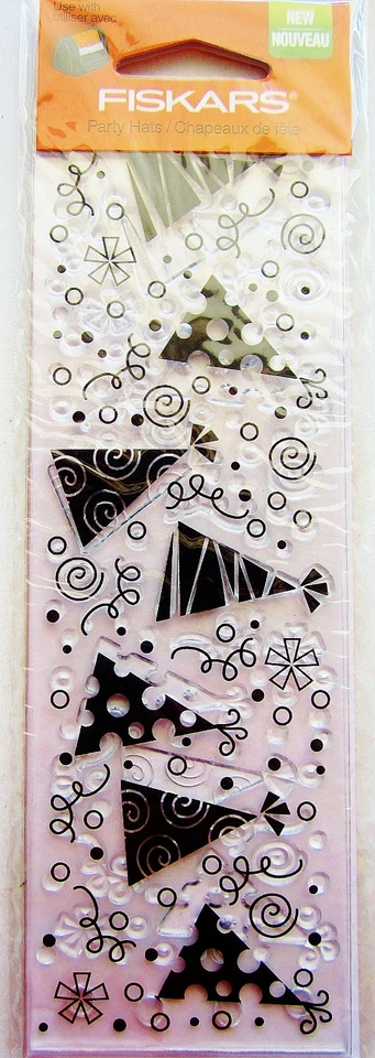 Sombreros de fiesta cumpleaños sello acrílico transparente de Fiskars 01-005702 ¡NUEVO! Foto 1 de 1