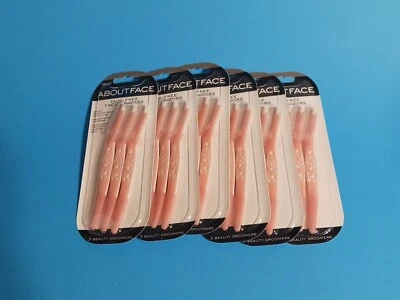 Maquinillas de afeitar faciales sin pelusa About Face para afeitar y exfoliar -Incluye 18 Belleza Foto 1 de 4