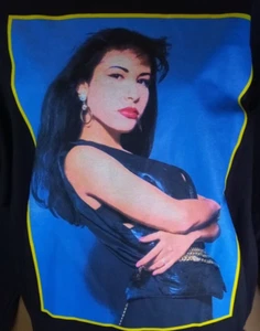 Selena Quintanilla Large T Shirt Photo "I believe..." Long Sleeve Graphic Tee - Picture 1 of 3