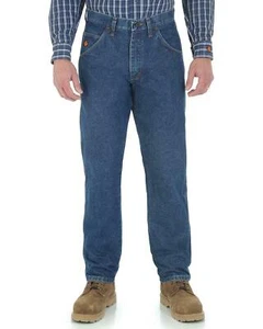 Wrangler Men RIGGS Workwear FR Flame Resistant Relaxed Fit  Blue Jeans 32" x 32" - Picture 1 of 6
