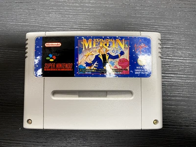 Young Merlin Super Nintendo SNES Loose PAL - Photo 1/2