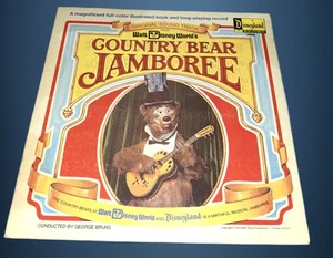 Walt Disney World's Country Bear Jamboree LP w/Book 1972 Disneyland vinyl is VG+ - Picture 1 of 10
