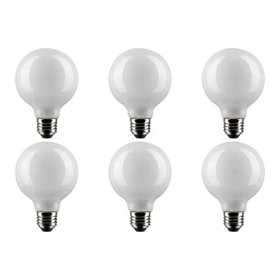 6W G25 LED - White - Medium base - 90 CRI - 5000K - 120V - 6-Pack - Image 1 of 4