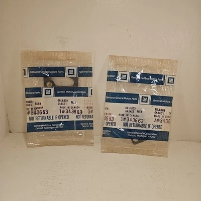Lote de 2 juntas calefactoras obturadoras genuinas GM 343663 Chevrolet Buick Oldsmobile NOS Foto 1 de 4