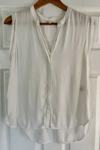 Soft Joie White Sleeveless Button Down Blouse Tunic XS - Picture 1 of 2
