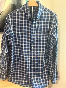 Orvis Men’s Button Down Shirt Blue Plaid Classic Fit Size Medium  - Picture 1 of 5