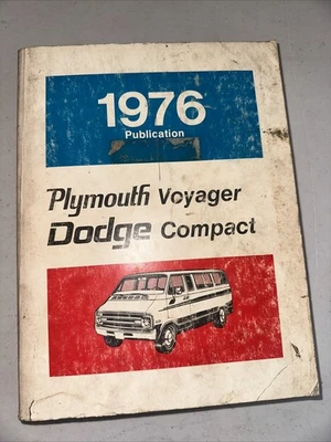 Dodge Plymouth Voyager 1976 compacto taller manual de reparación fabricante original de fábrica Foto 1 de 4