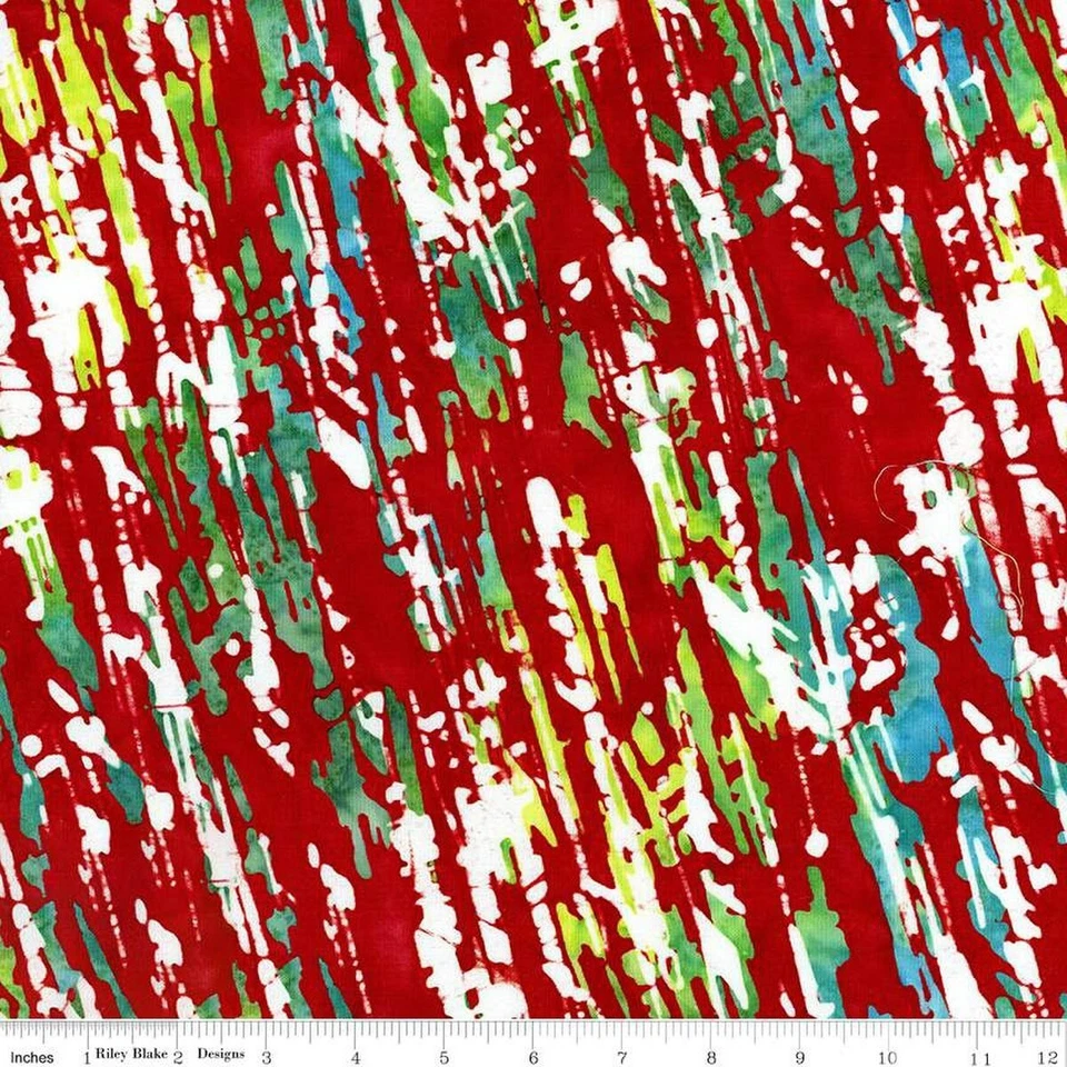 Expressions Batiks Let's Play Ball! Salsa Cotton Fabric - Imagem 1 de 1