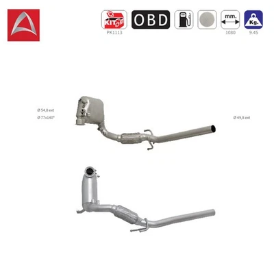 Soot particulate filter diesel particulate filter Cordoba Ibiza Fabia Roomster Polo 1.9TDI - Image 1 of 3