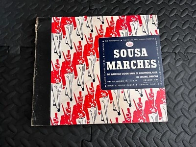 JOE COLLING AMERICAN LEGION Sousa Marches Volume One 4x10 78 ALBUM Decca A-537 - Image 1 of 4
