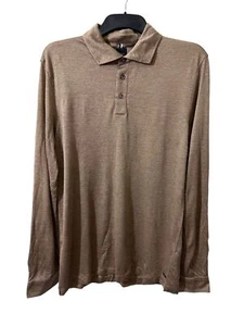 Polo Hugo Boss Parker Manga Larga Marrón Para Hombre Grande PVP £289 - Imagen 1 de 9
