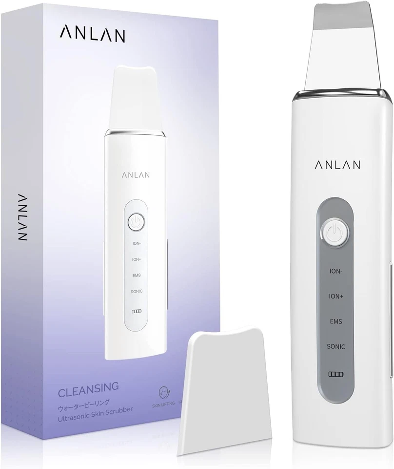 FANTIC Skin Scrubber Ultrasonic Exfoliator for Face, 4 Modes Facial Cleansing